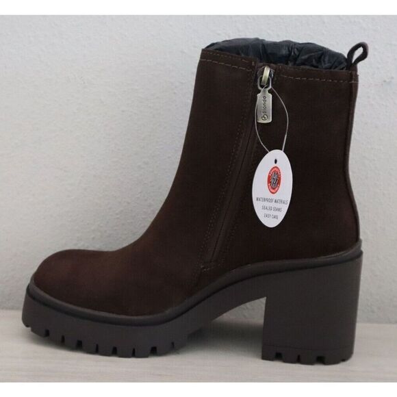 Blondo RAQU01SD-205 Women's Sz 6.5M Brown Suede Raquel Waterproof Boots - Picture 6 of 16